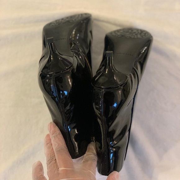 Taryn Rose New "Nora Patent" Black Patent Leather Booties, Size 11! - Picture 8 of 10